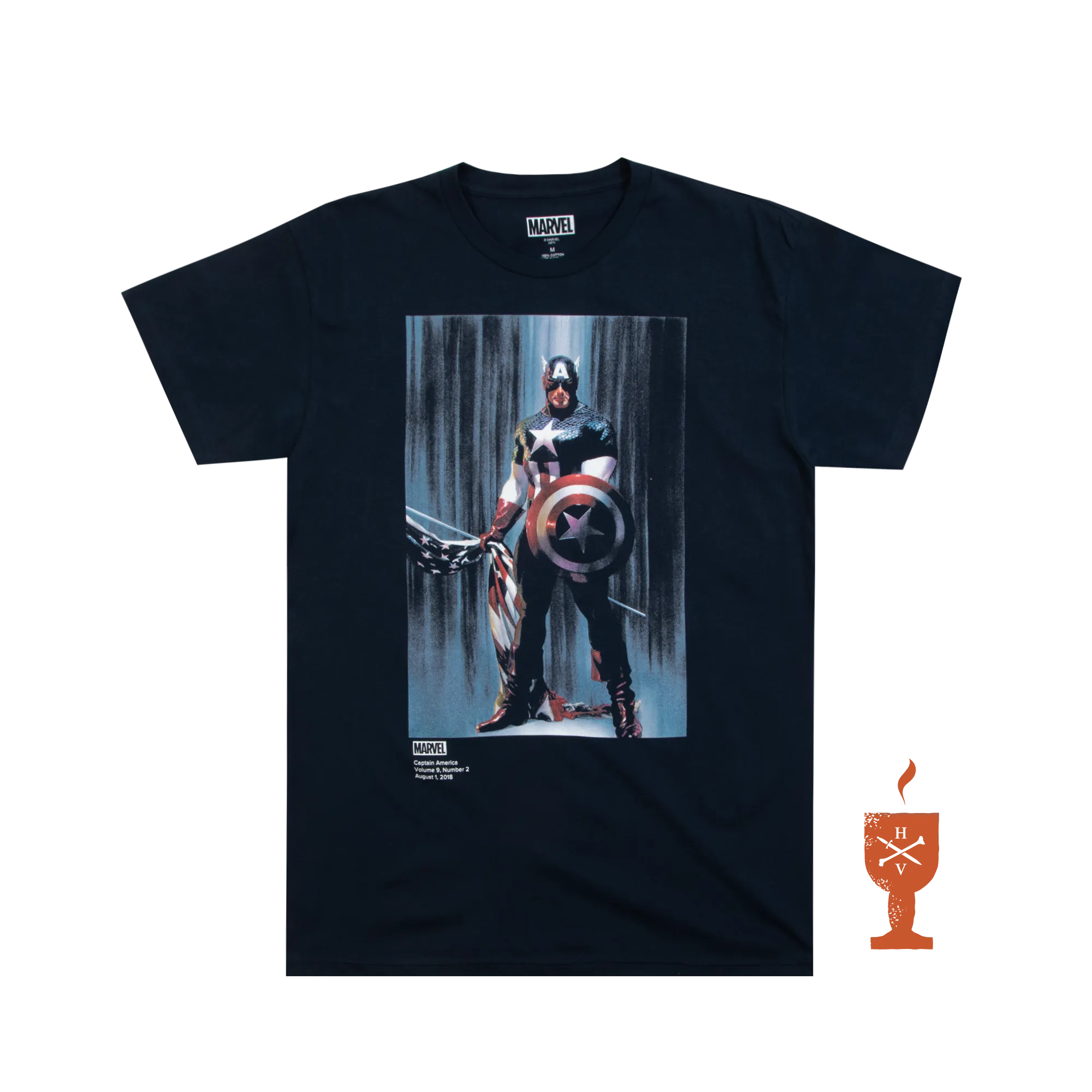 Marvel Captain America, Vol 9 #2 Navy Tee