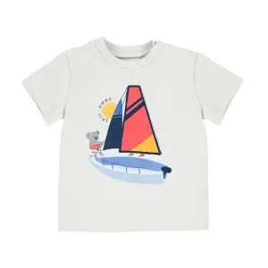 Mayoral Baby T-Shirt w/Boat Print _White 1007-49