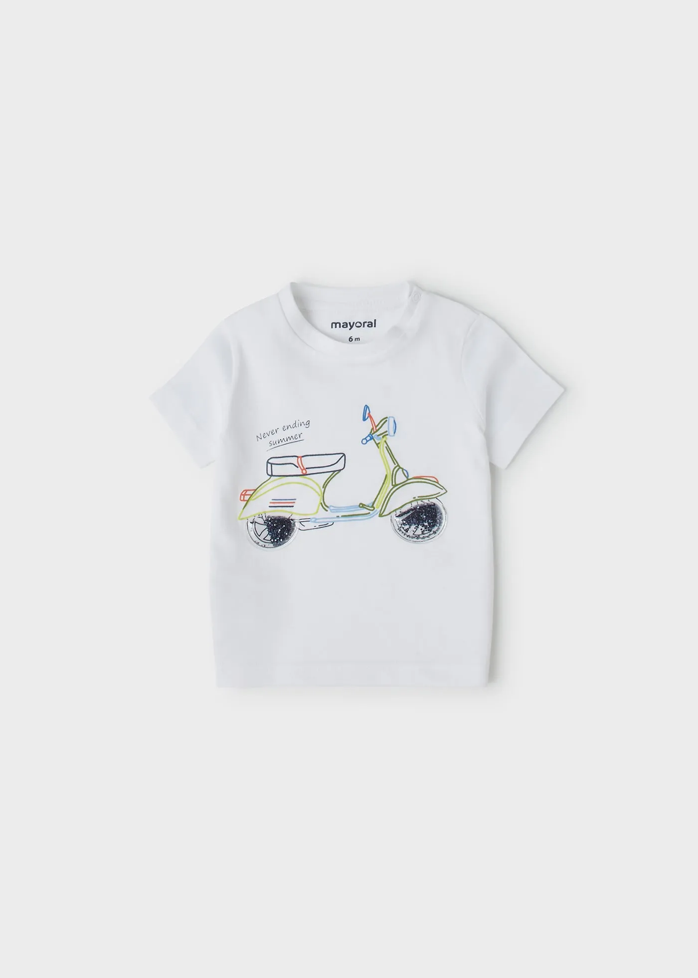 Mayoral Baby T-Shirt w/Print _White 1004-36