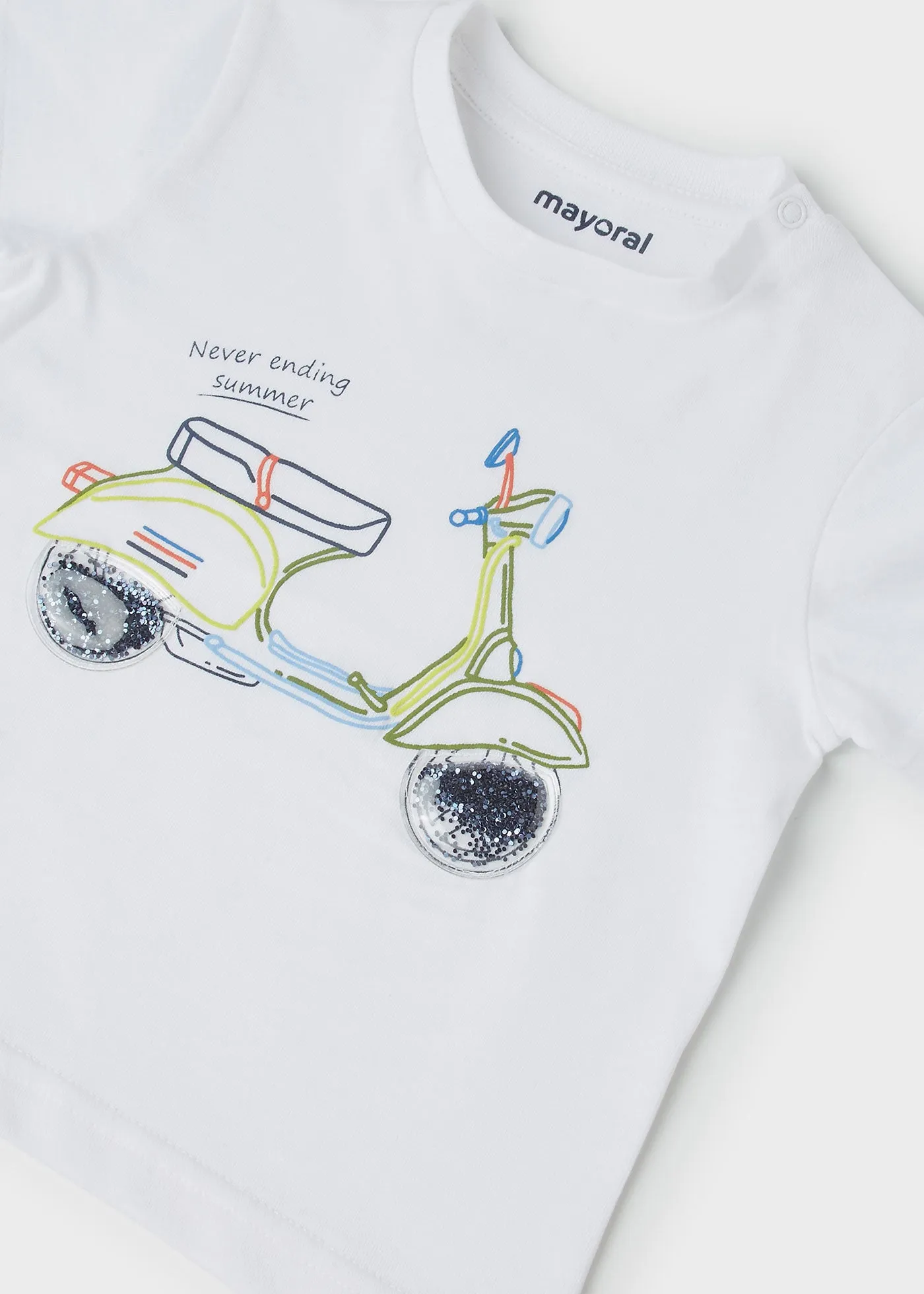 Mayoral Baby T-Shirt w/Print _White 1004-36