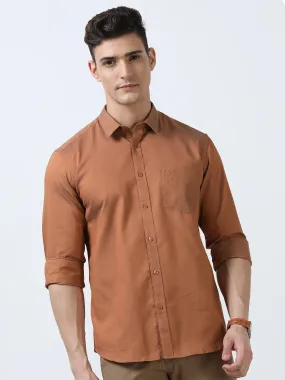 MEN'S GOLD -SOLID SLIM FIT SHIRT