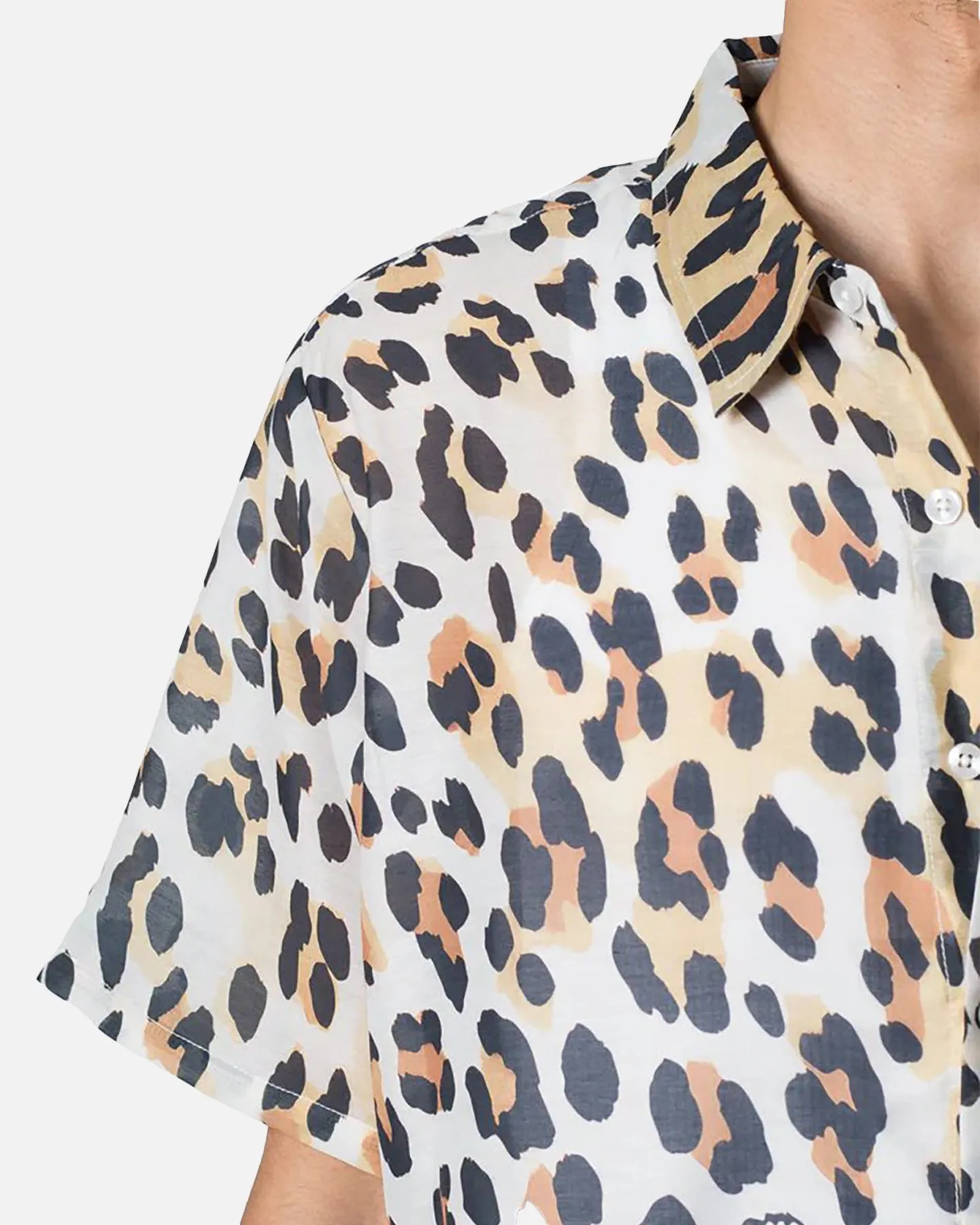 MNML Painted Leopard Short Sleeve Shirt Multi