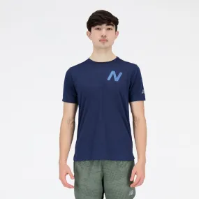 New Balance Men's Graphic Impact Run Short Sleeve