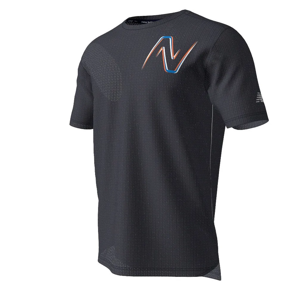 New Balance Men's Graphic Impact Run Short Sleeve