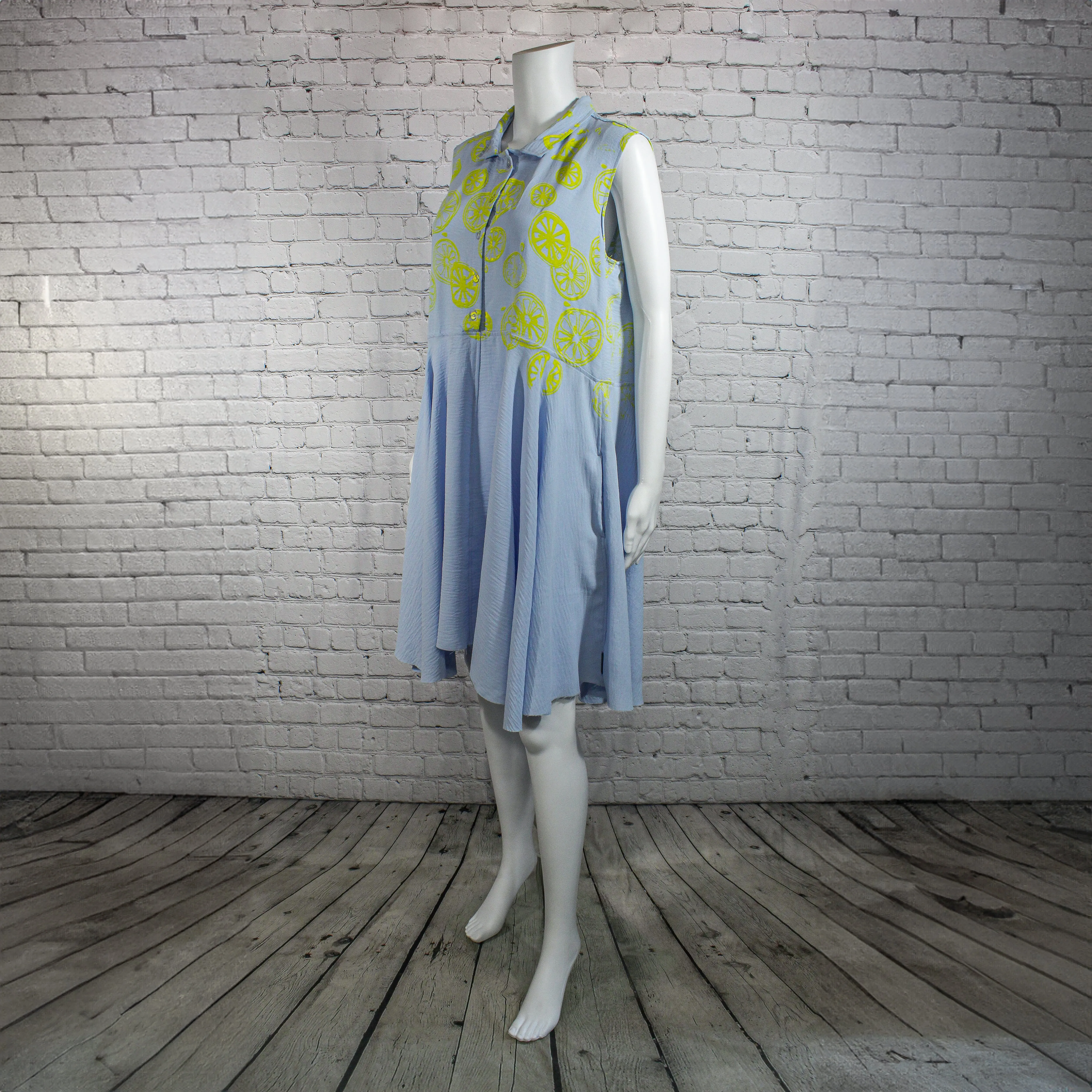 NEW! Peppy Dress in Blue Citrus by Paper Temples