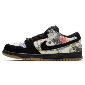 Mens Nike Dunk Low SB x Supreme Rammellzee Collaboration Sneakers