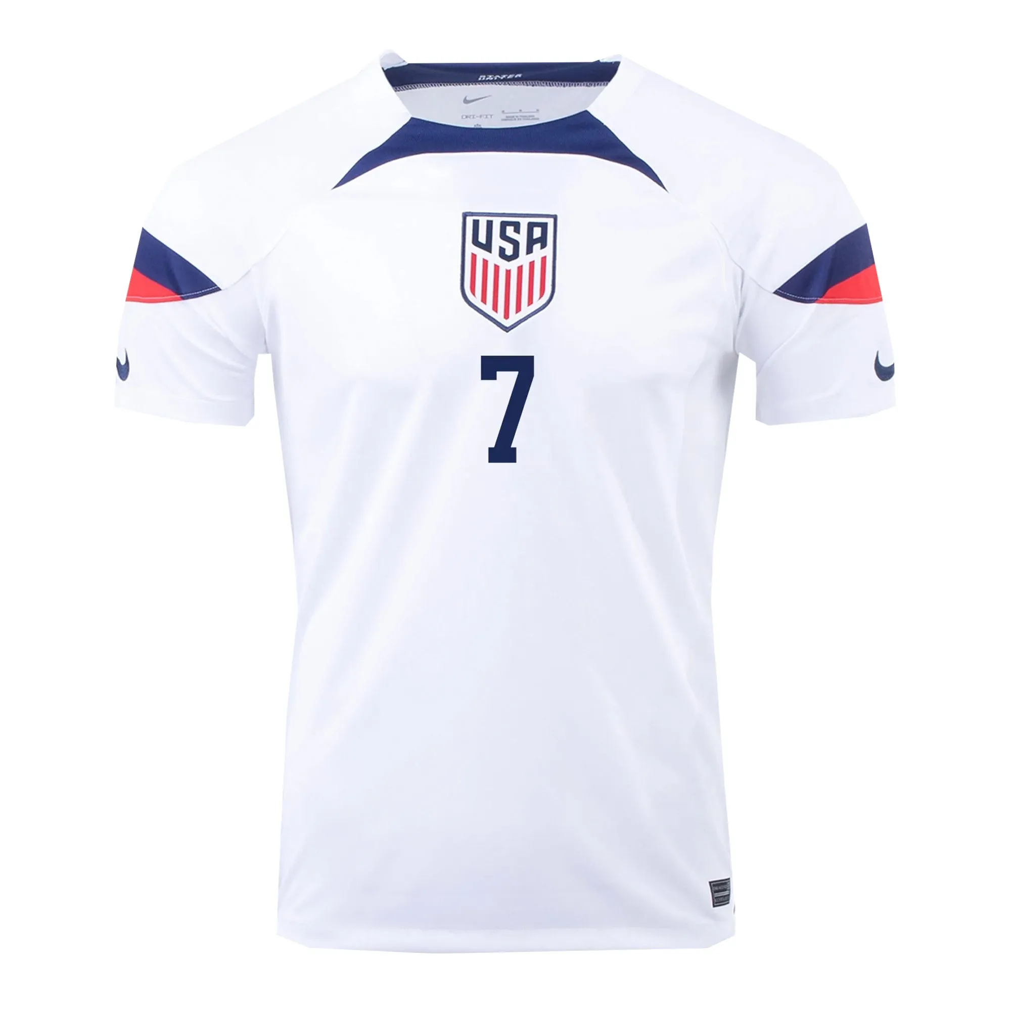 Nike Men's USA 2022/23 Dri-FIT ADV Home Jersey w/ Reyna #7 Printing