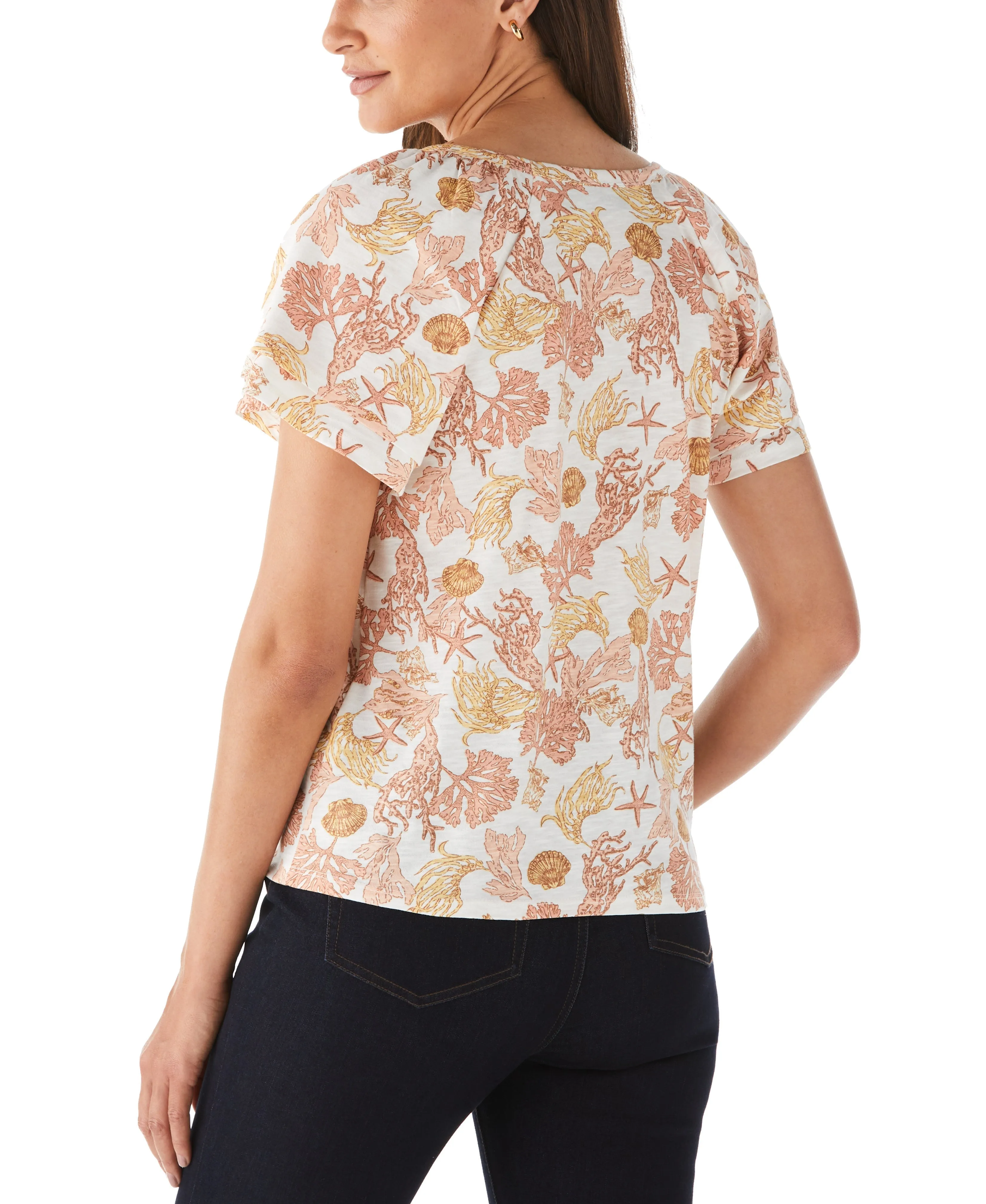 Petite Flutter Raglan Sleeve Tee