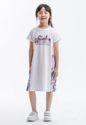 Powerpuff Girls Pleated Sided Graphic Print Dress