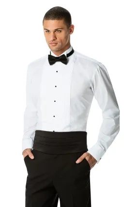 "Franco" White Wingtip Tuxedo Shirt