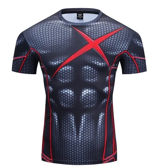 Robin Compression 'Teen Titans | Red X' Premium Short Sleeve Rashguard