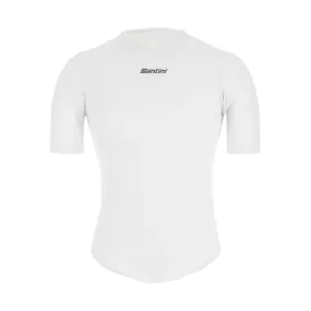 Santini Delta Cooling Short Sleeve Baselayer - White