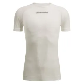 Santini Rete Short Sleeve Baselayer - White