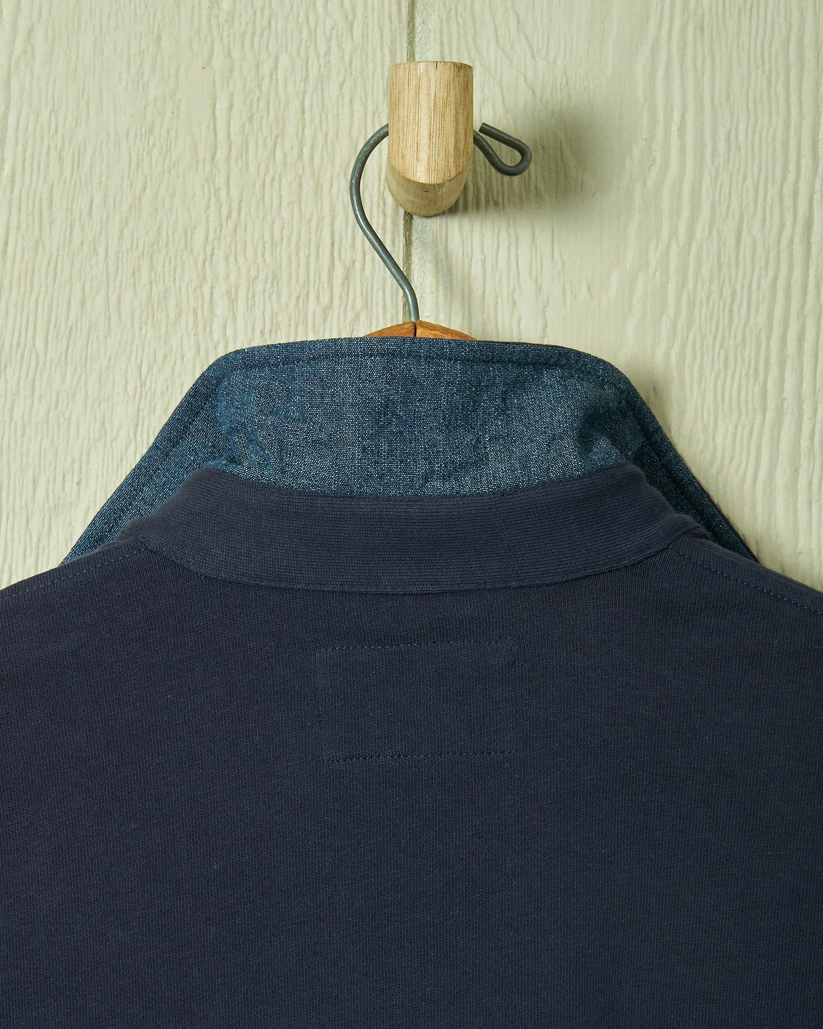 Short Sleeve Inlet Pullover in Navy