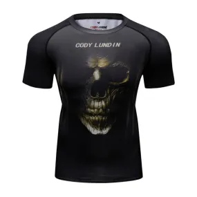 Skull Compression 'In the Shadows' Elite Short Sleeve Rashguard