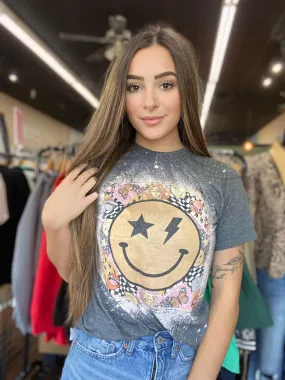 Smiley Bleach Tee