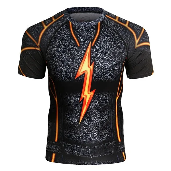 The Flash Compression 'Dark' Elite Short Sleeve Rashguard