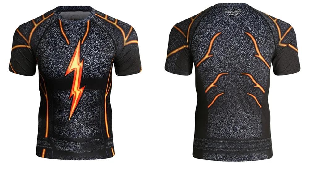 The Flash Compression 'Dark' Elite Short Sleeve Rashguard