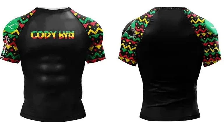 Tribal 'Cool Runnings' Elite Short Sleeve Compression Rashguard