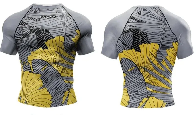 Tribal 'Philodendron Gloriosum' Elite Short Sleeve Compression Rashguard