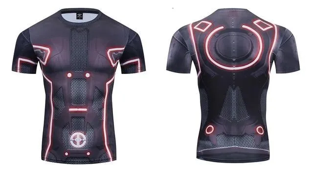 Tron Legacy Compression 'Clu | Finish the Game' Premium Short Sleeve Rashguard