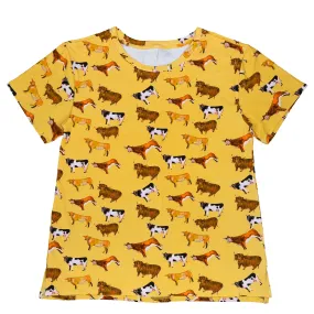 Vintage Cows Women's Short Sleeve Tee Shirt