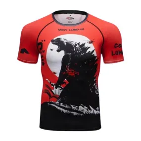 Warrior Compression 'Godzilla | King of Monsters' Elite Short Sleeve Rashguard