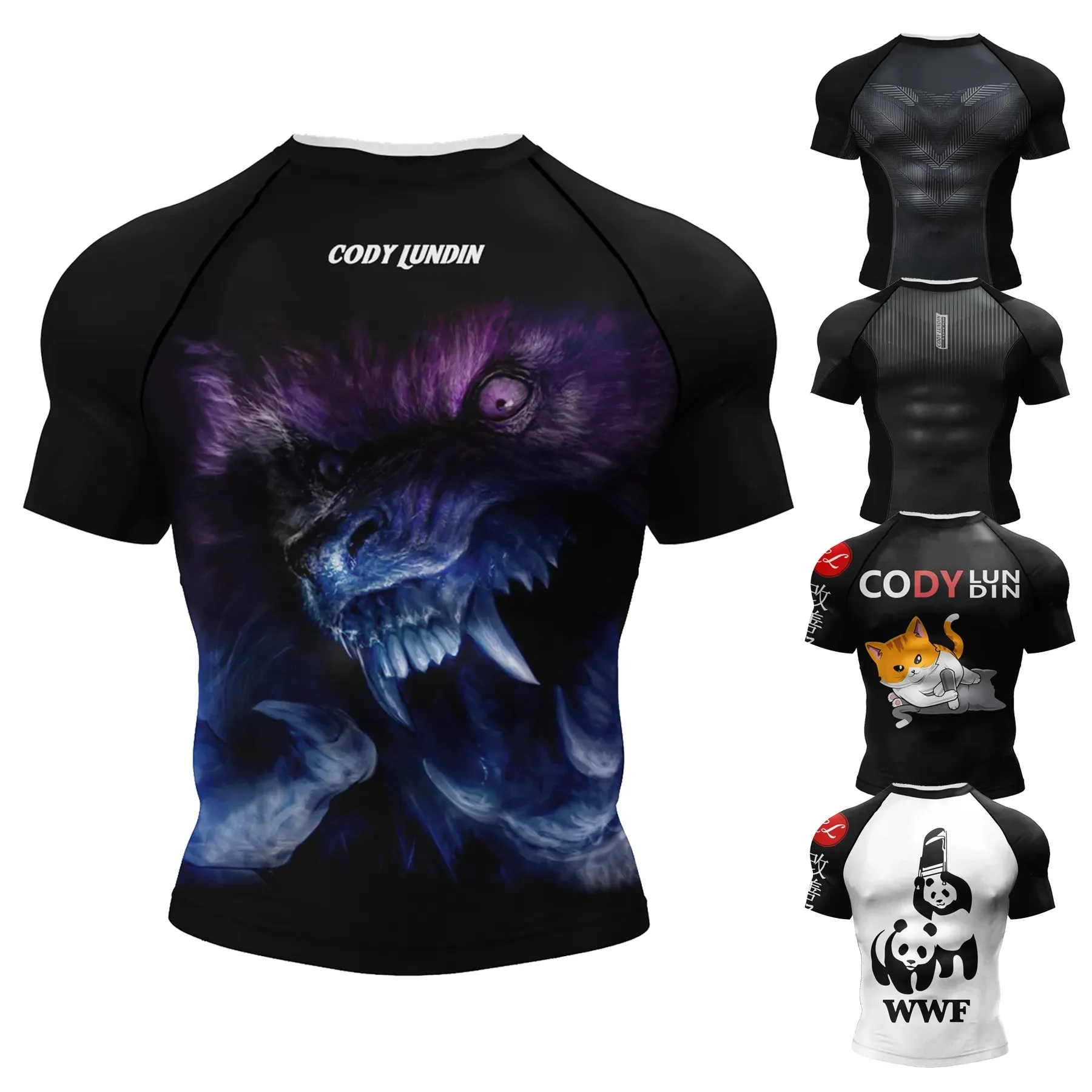 Wolf 'Werewolf' Elite Short Sleeve Compression Rashguard